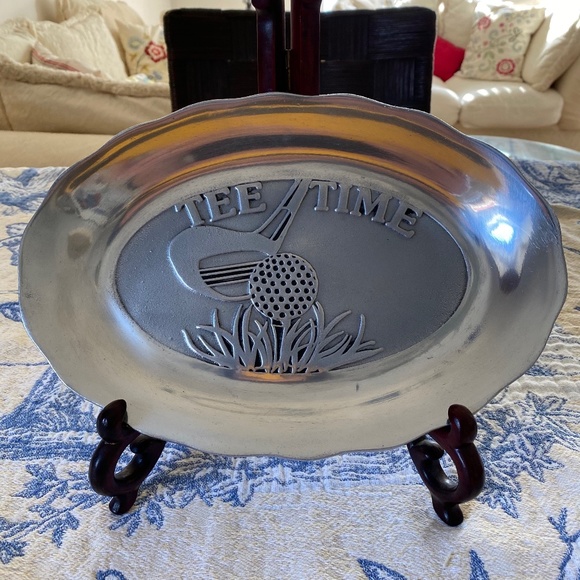 Pewtarex I Golf Bread Tray - Picture 1 of 12